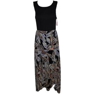 NWT Xhilaration Feather Printed High-Low Maxi Tank Dress